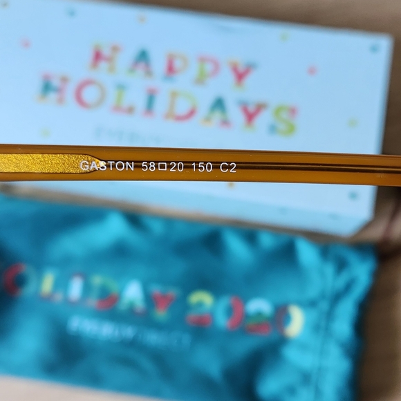 Orange oversized retro glasses frames - Picture 4 of 11